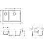 Hansgrohe S 51 43433380 zlewozmywak granitowy 71x45 cm szary/grafitowy/onyx zdj.2