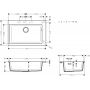Hansgrohe S 51 43313380 zlewozmywak granitowy 77x51 cm szary/grafitowy/onyx zdj.2