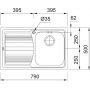 Franke Logica Line 1010085773 zlewozmywak stalowy 79x50 cm stal zdj.2