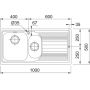 Franke Logica 1010085810 zlewozmywak stalowy 100x50 cm stal zdj.2