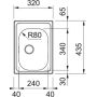 Franke 1010635483 zlewozmywak stalowy 43.5x32 cm stal zdj.2