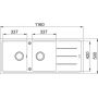 Franke Basis 1140676260 zlewozmywak granitowy 116x50 cm zdj.2