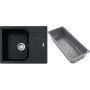 Franke Urban 1140741985 zlewozmywak granitowy z wkładką ociekową 62x50 cm szary/grafitowy/onyx zdj.1