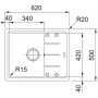 Franke Basis 1140676302 zlewozmywak granitowy 62x50 cm zdj.2