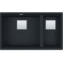 Franke Kanon 1250749681 zlewozmywak granitowy 76x46 cm czarny zdj.1
