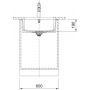 Franke KubusX 1260738291 zlewozmywak ceramiczny 50.5x40 cm zdj.3