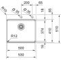 Franke Box 1270749856 zlewozmywak stalowy 53x51 cm stal zdj.2