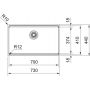 Franke Box 1270749859 zlewozmywak stalowy 73x44 cm stal zdj.2