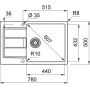 Franke Sirius 2.0 1430618641 zlewozmywak tectonite 78x50 cm zdj.2