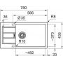 Franke Sirius Slim 1430671691 zlewozmywak tectonite 78x43.5 cm beżowy zdj.2