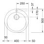 Franke Sirius 2.0 1430676466 zlewozmywak tectonite 50x50 cm beżowy zdj.2