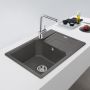 Franke Urban 1140687266 zlewozmywak granitowy 62x50 cm szary/grafitowy/onyx zdj.7