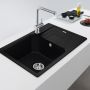 Franke Urban 1140687278 zlewozmywak granitowy 78x50 cm szary/grafitowy/onyx zdj.5