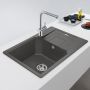 Franke Urban 1140687281 zlewozmywak granitowy 78x50 cm szary/grafitowy/onyx zdj.4