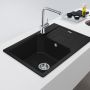 Franke Urban 1140687282 zlewozmywak granitowy 78x50 cm czarny zdj.4