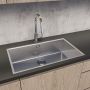 Oltens Stalvask 71102100 zlewozmywak stalowy 76x44 cm stal zdj.7