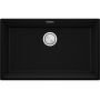 Primagran Praga OOP8KC003 zlewozmywak granitowy 72x43 cm czarny zdj.2
