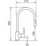 Pyramis Camea 070168402BE zlewozmywak granitowy z baterią 79x50 cm czarny zdj.2