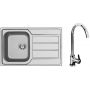 Pyramis Athena 100178701L zlewozmywak stalowy stal/chrom zdj.1