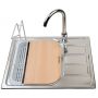 Pyramis Athena 100187601L zlewozmywak stalowy stal/chrom zdj.4