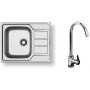 Pyramis Athena 100187601L zlewozmywak stalowy stal/chrom zdj.1