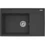 Pyramis Camea 070058501 zlewozmywak granitowy 79x50 cm czarny zdj.1