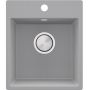 Primagran Ryga MYAKSA0N zlewozmywak granitowy 44x38 cm szary/grafitowy/onyx zdj.1