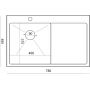 Quadron Russel HB7912PVDBSC1 zlewozmywak stalowy 78x48 cm miedź zdj.2