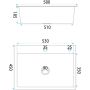 Rea ZLE06006 zlewozmywak stalowy 58x54 cm stal zdj.2