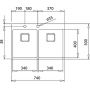 Teka Forlinea 115030011 zlewozmywak stalowy 74x50 cm zdj.2