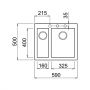 Teka Forsquare 115260021 zlewozmywak tegranit 59x50 cm zdj.2