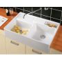 Villeroy & Boch Double-Bowl 632391R1HL1 zlewozmywak ceramiczny 89.5x63 cm biały zdj.5