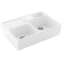 Villeroy & Boch Double-Bowl 632391R1HL1 zlewozmywak ceramiczny 89.5x63 cm biały zdj.1